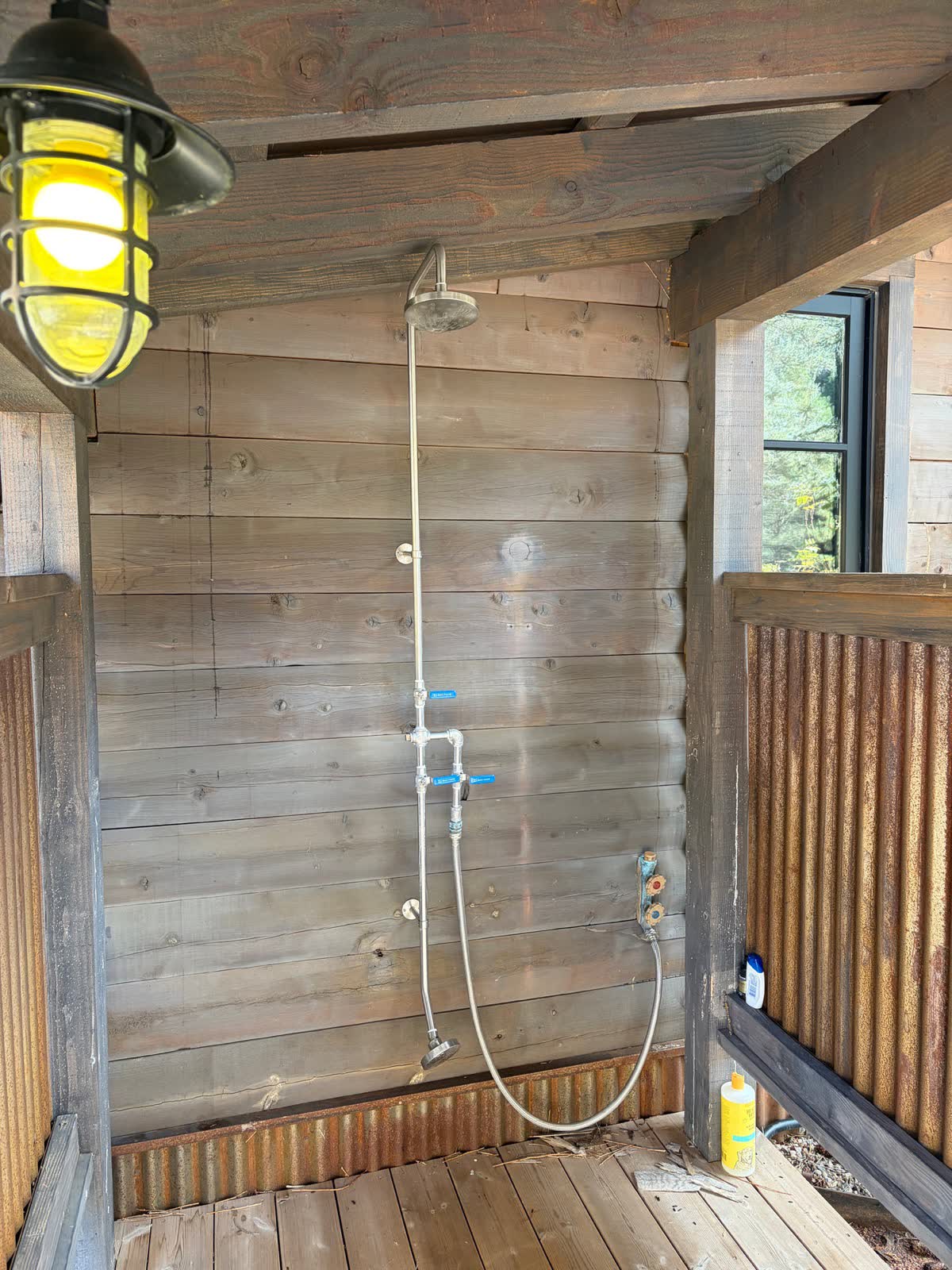 The outdoor shower